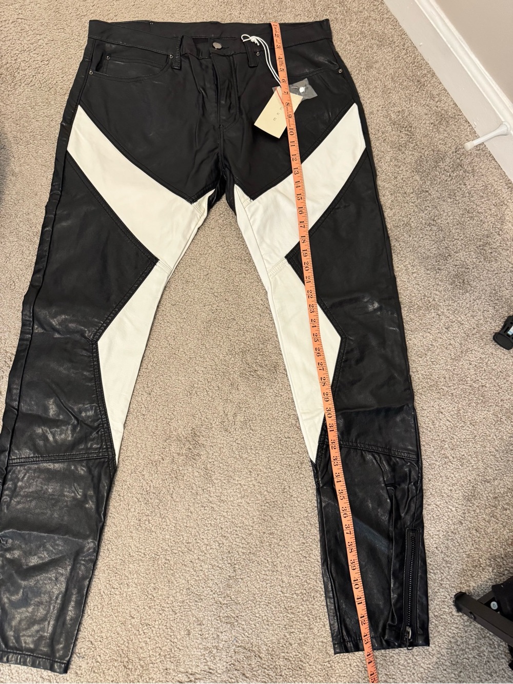 mnml S192 LEATHER PANTS Size 34 - Picture 5 of 14